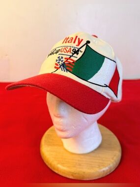 Vintage Italy FIFA World Cup USA 1994 Soccer Snapback Cap Hat